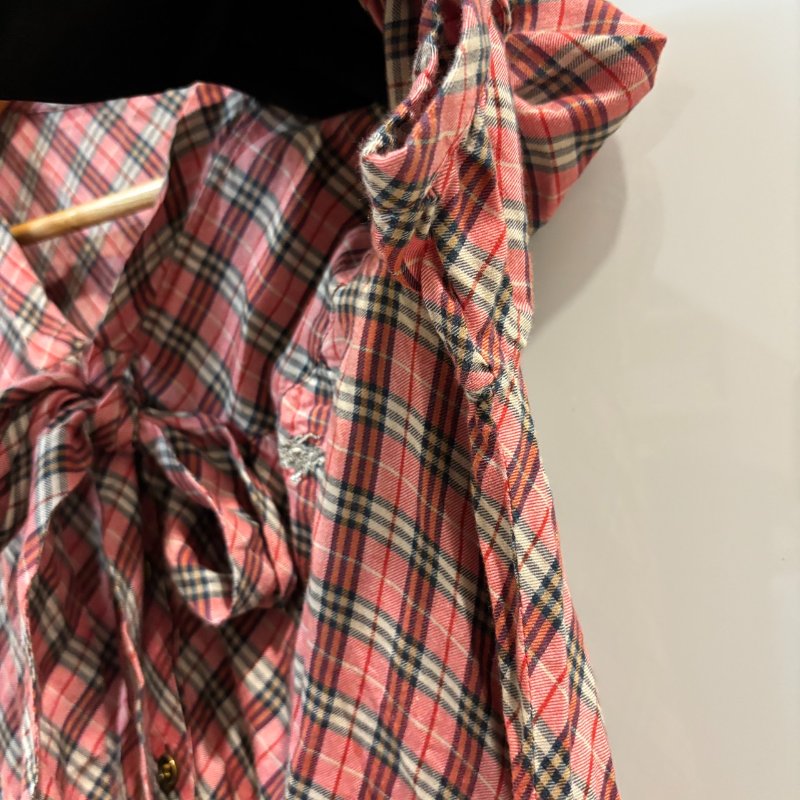 【美收精品】BURBERRY 紅粉色格紋襯衫 4-217【隔月月中將轉賣至日本 上架期限30天】-3