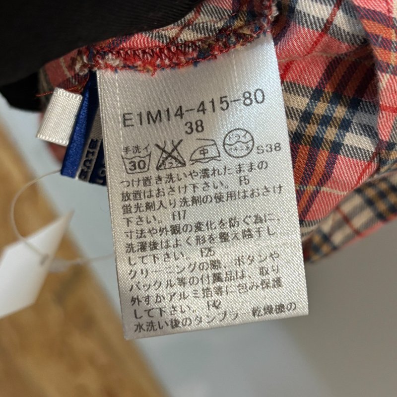 【美收精品】BURBERRY 紅粉色格紋襯衫 4-217【隔月月中將轉賣至日本 上架期限30天】-5