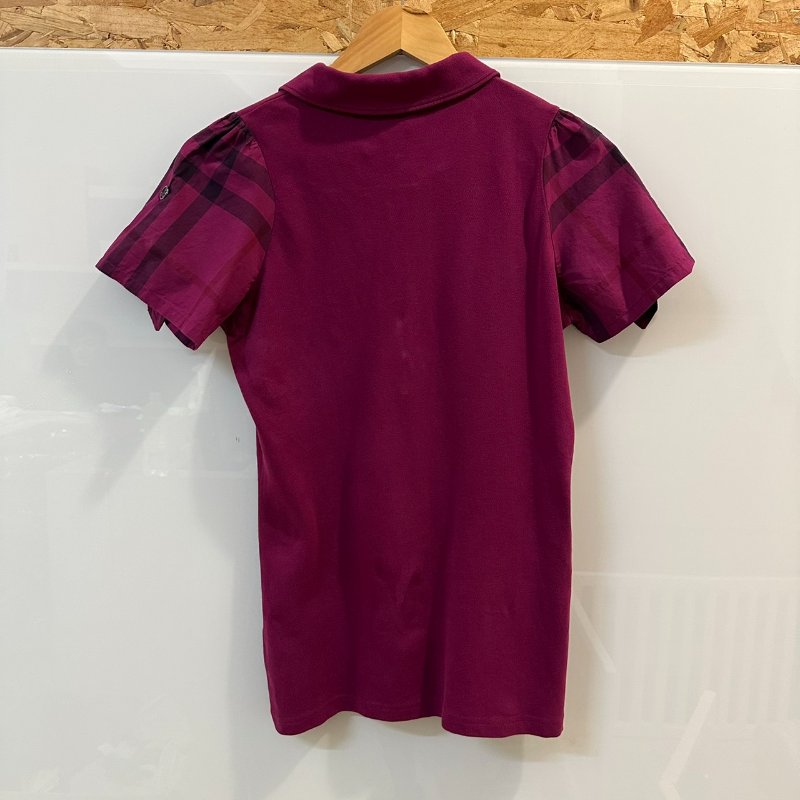 【美收精品】BURBERRY 紫色POLO衫 4-218【隔月月中將轉賣至日本 上架期限30天】-1