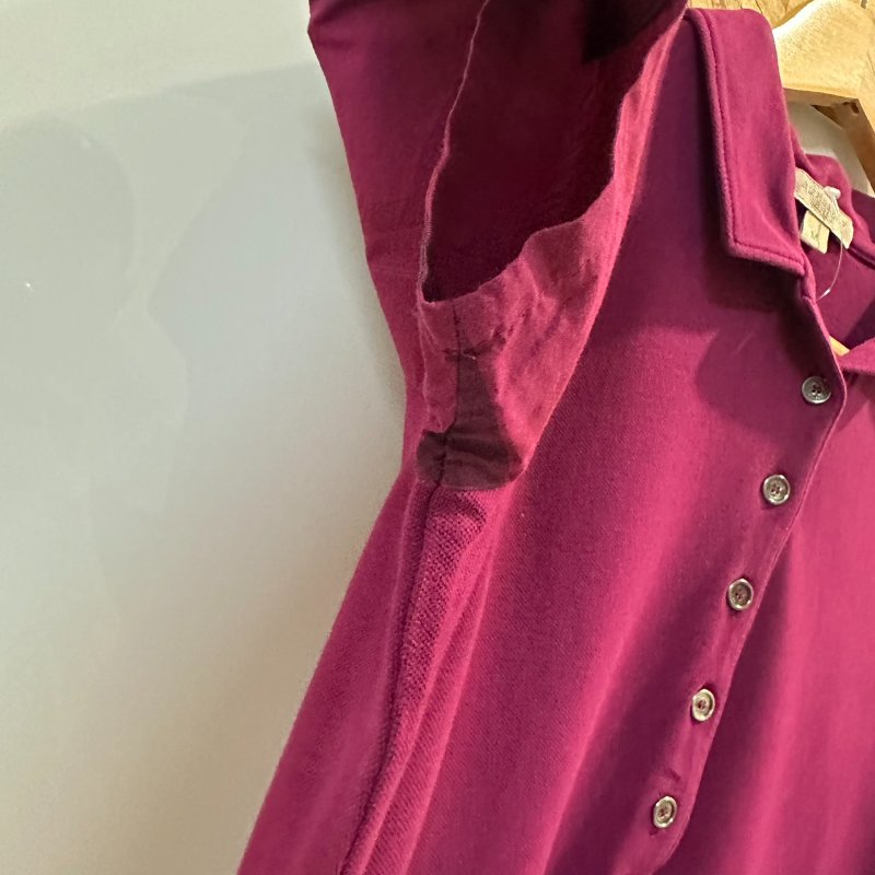 【美收精品】BURBERRY 紫色POLO衫 4-218【隔月月中將轉賣至日本 上架期限30天】-2