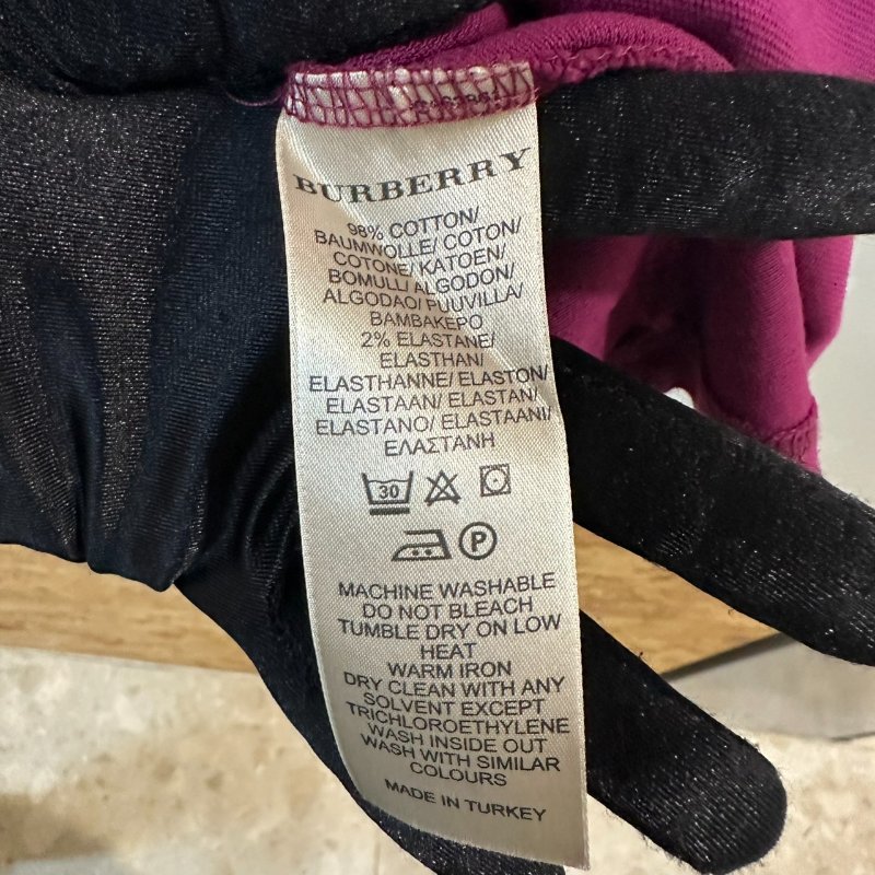 【美收精品】BURBERRY 紫色POLO衫 4-218【隔月月中將轉賣至日本 上架期限30天】-5