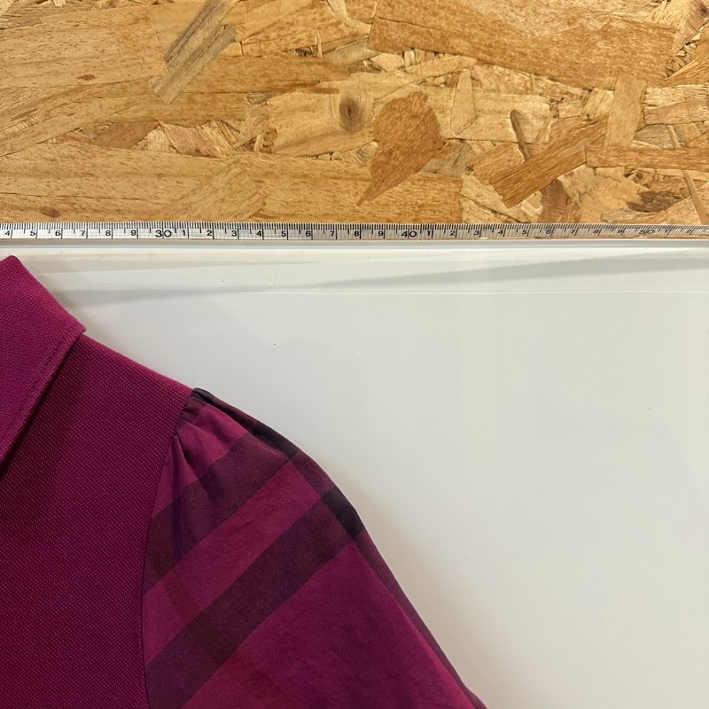 【美收精品】BURBERRY 紫色POLO衫 4-218【隔月月中將轉賣至日本 上架期限30天】-7