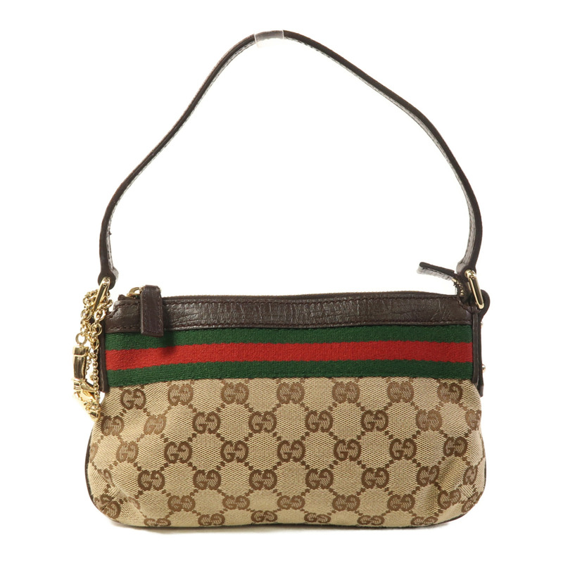 GUCCI 帆布Shoulder Bag金扣肩背袋-0