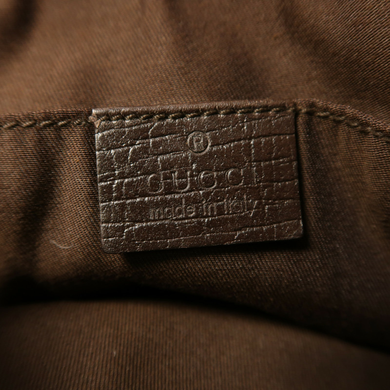 GUCCI 帆布Shoulder Bag金扣肩背袋-5