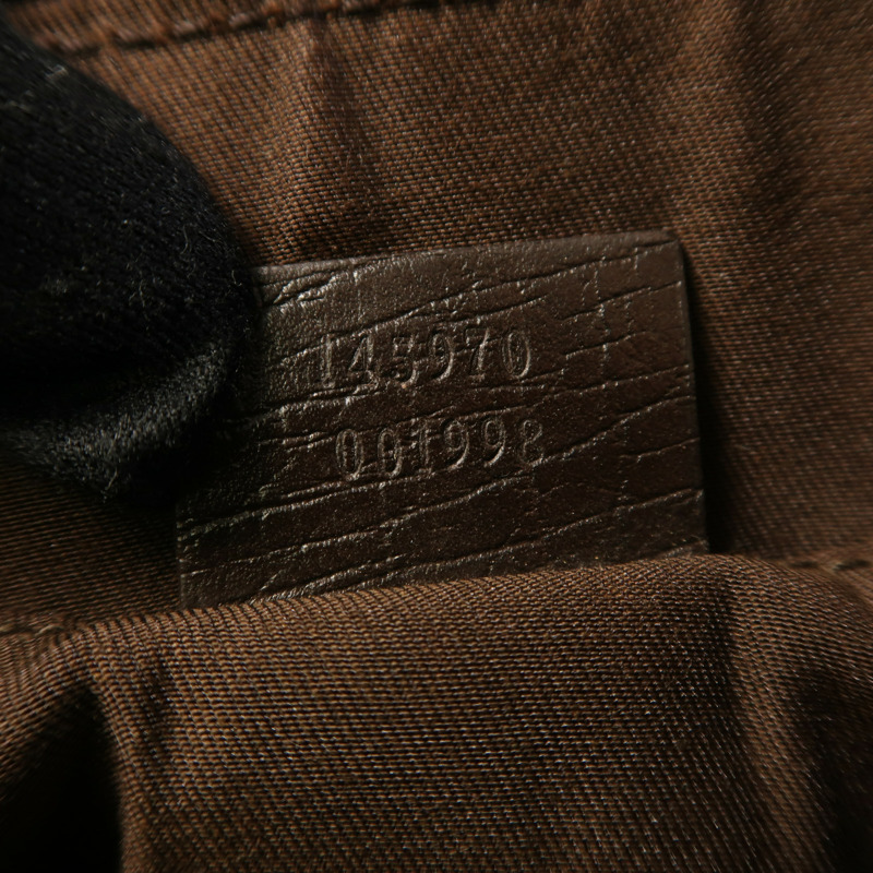 GUCCI 帆布Shoulder Bag金扣肩背袋-6