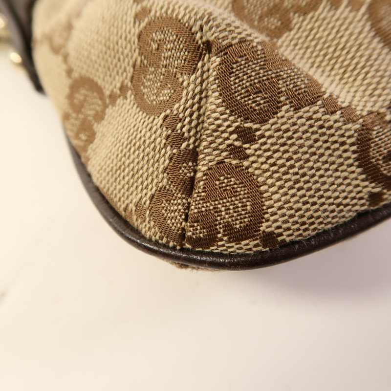 GUCCI 帆布Shoulder Bag金扣肩背袋-12