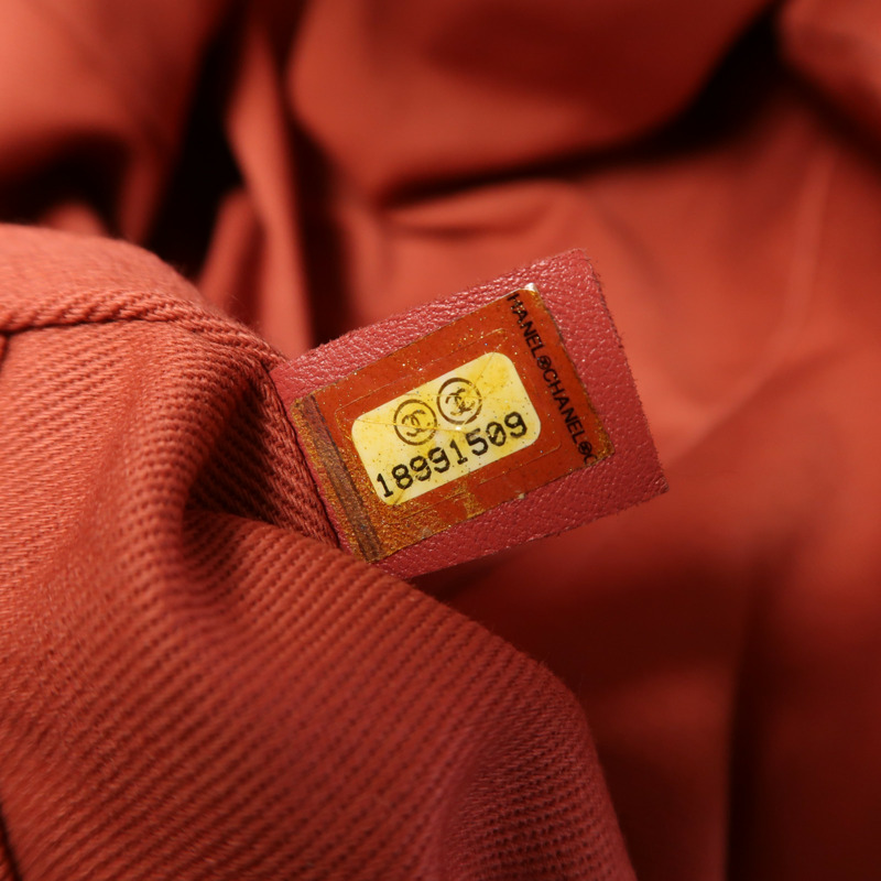 CHANEL Straw Deavuille Tote銀扣手挽肩背兩用袋-6