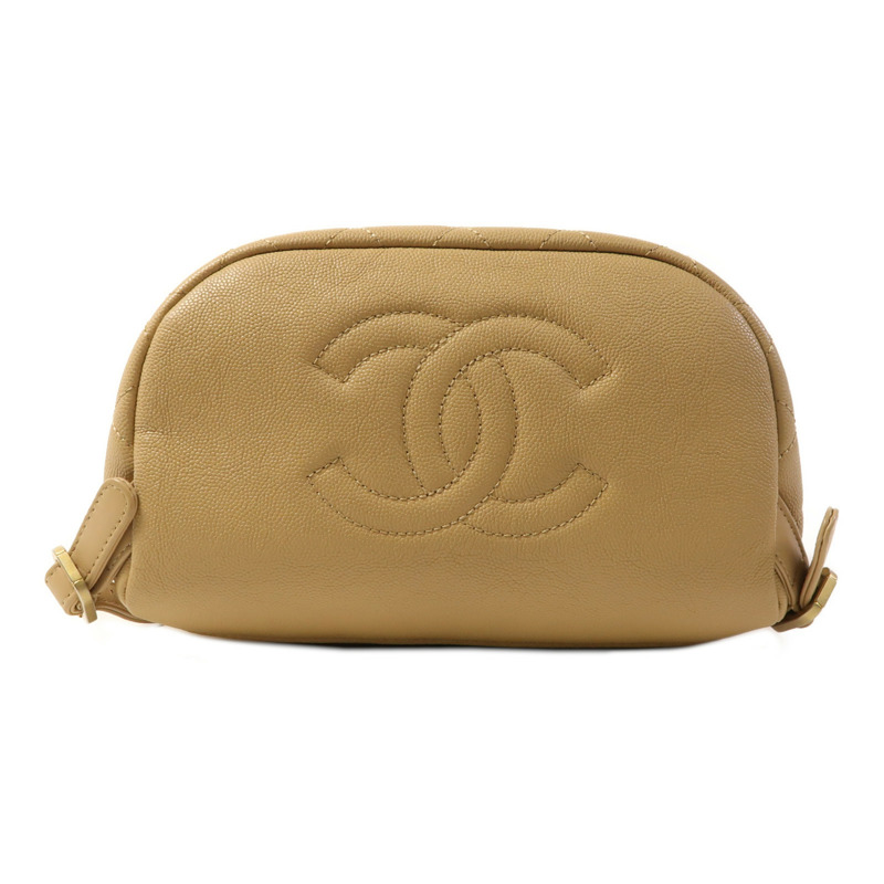 CHANEL 牛皮皮革Filigree Backpack金扣背包-3