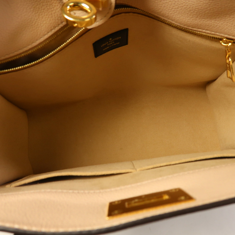 LOUIS VUITTON 牛皮皮革On My Side MM金扣手挽肩背兩用袋-4