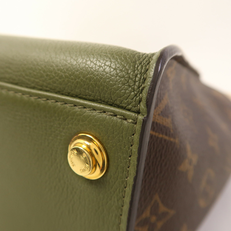 LOUIS VUITTON 牛皮皮革On My Side MM金扣手挽肩背兩用袋-10