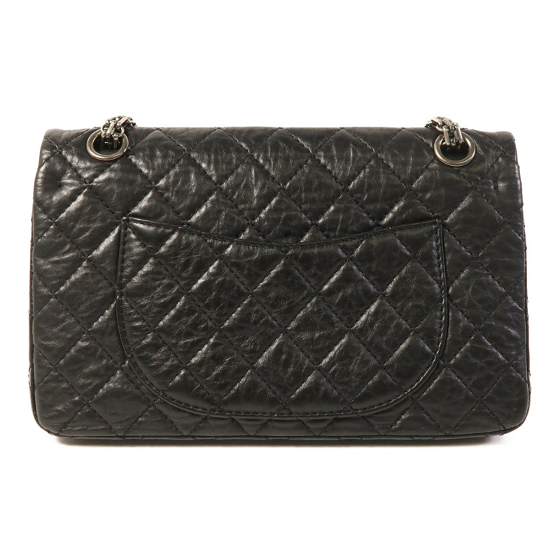 CHANEL 牛皮皮革2.55銀扣鏈帶肩背袋-1