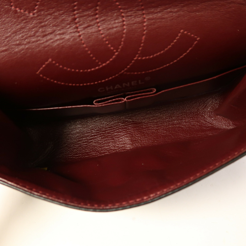 CHANEL 牛皮皮革2.55銀扣鏈帶肩背袋-4