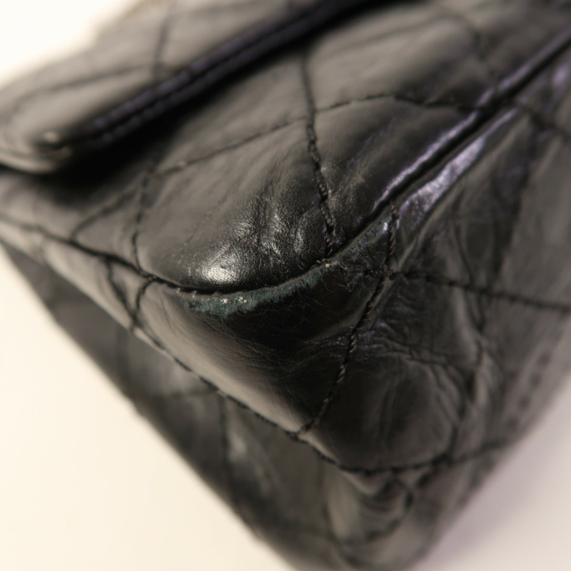 CHANEL 牛皮皮革2.55銀扣鏈帶肩背袋-10