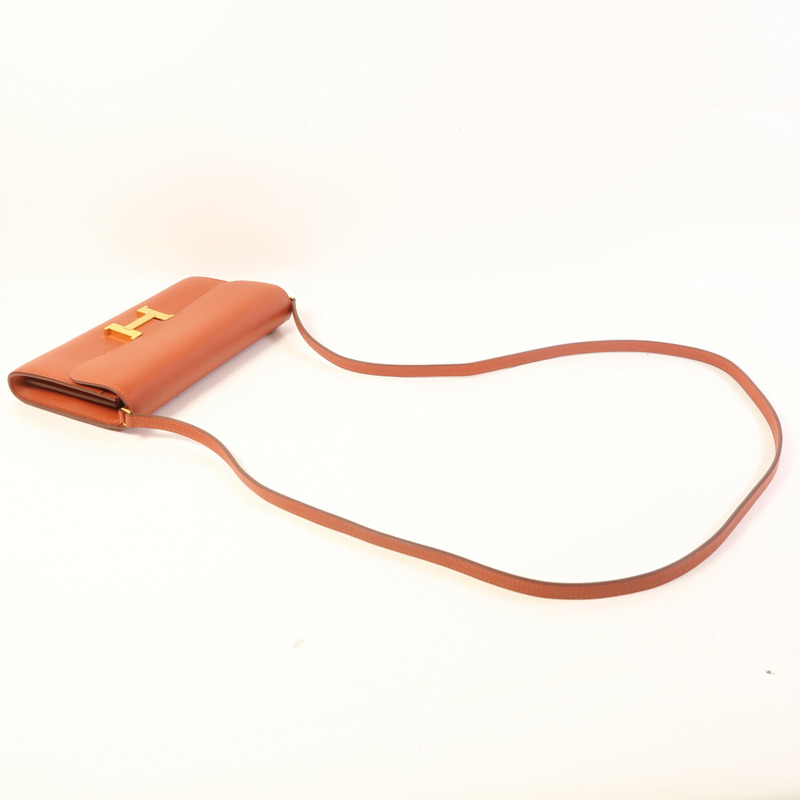 HERMES Evercolor皮革Constance To Go金扣肩背袋-7