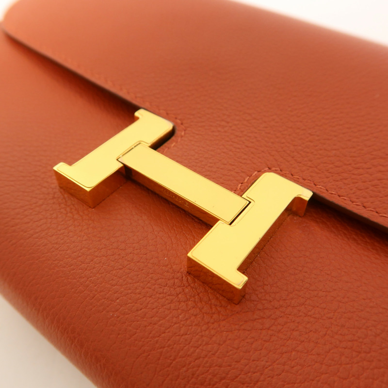 HERMES Evercolor皮革Constance To Go金扣肩背袋-8