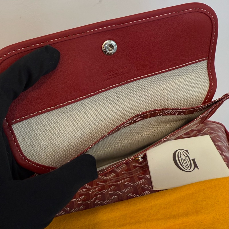 全新GOYARD紅色內全皮雙面購物托特包PM中號-5