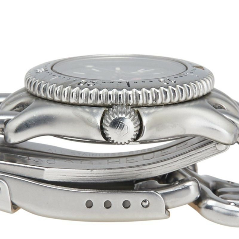 泰格豪雅 Professional 手錶 S99.208M 石英 黑色錶盤 不鏽鋼 女士腕錶 HEUER-4