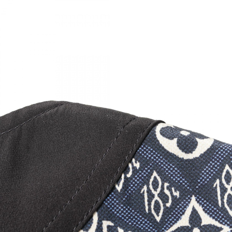 LOUIS VUITTON Monogram 無袖洋裝 絲綢 藍白多色 #34 二手 女士-6