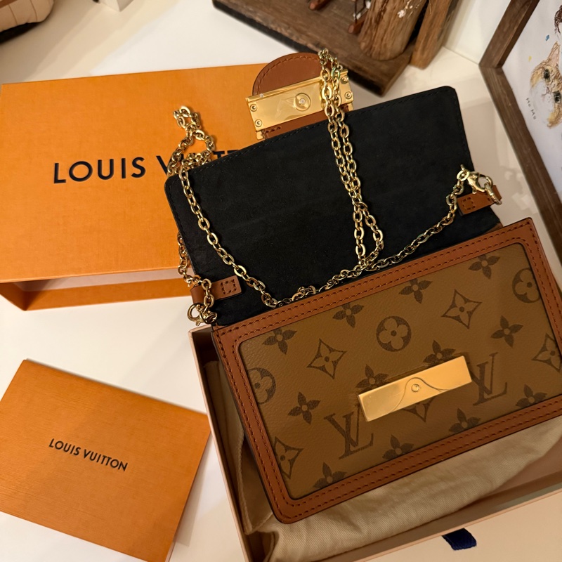 LV dauphine達芙尼 woc鏈帶包-1