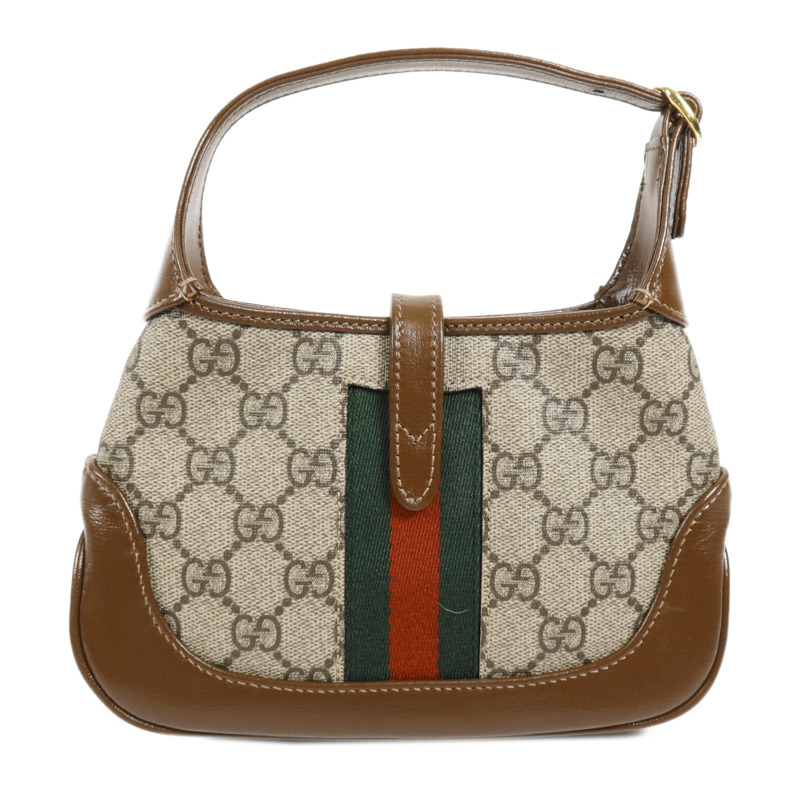 GUCCI 塗層帆布Jackie 1961 Mini Bag金扣手挽肩背兩用袋-1