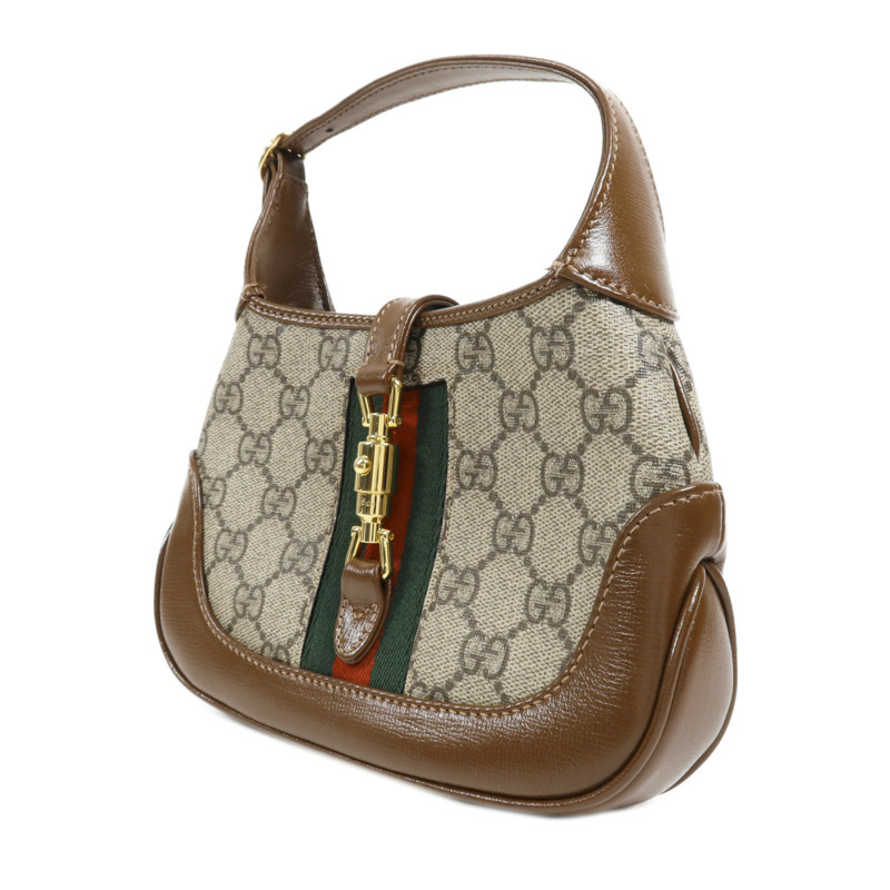GUCCI 塗層帆布Jackie 1961 Mini Bag金扣手挽肩背兩用袋-2