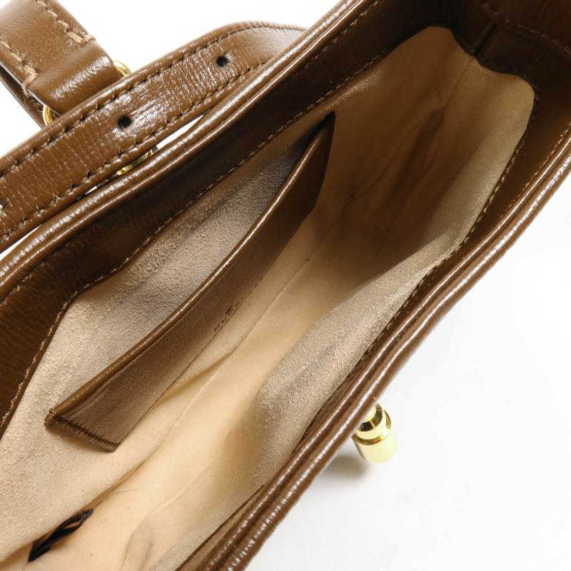 GUCCI 塗層帆布Jackie 1961 Mini Bag金扣手挽肩背兩用袋-4