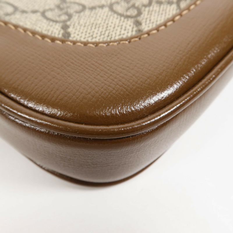 GUCCI 塗層帆布Jackie 1961 Mini Bag金扣手挽肩背兩用袋-11