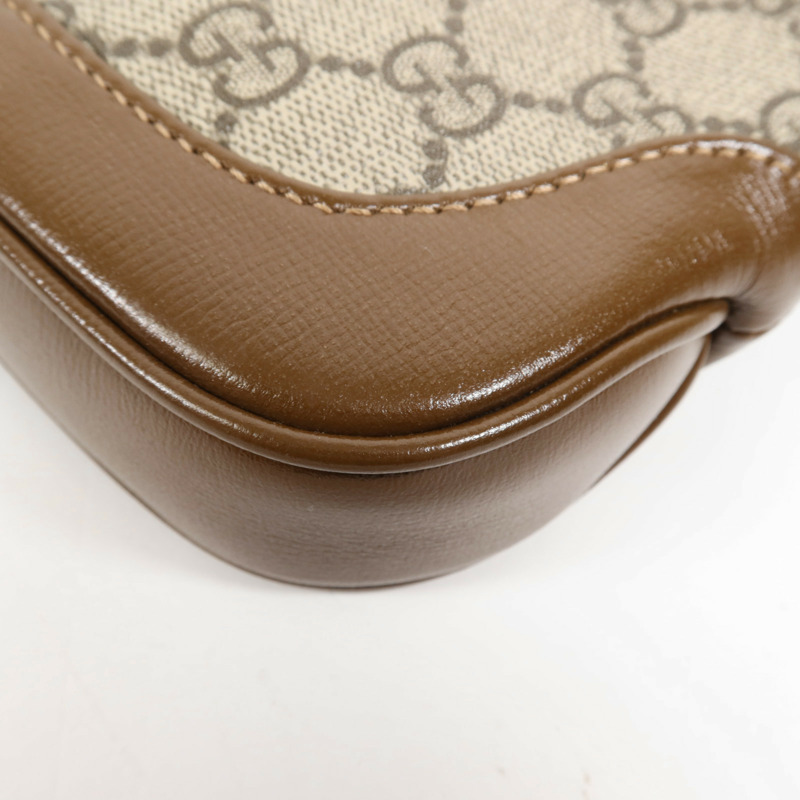 GUCCI 塗層帆布Jackie 1961 Mini Bag金扣手挽肩背兩用袋-12