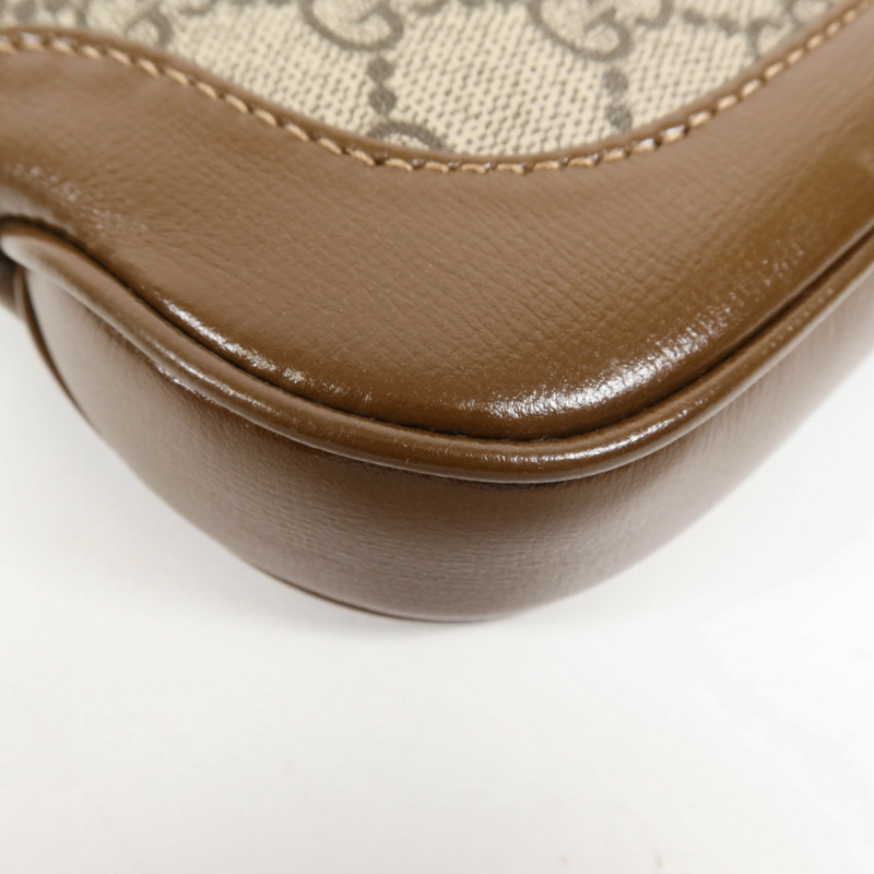 GUCCI 塗層帆布Jackie 1961 Mini Bag金扣手挽肩背兩用袋-13