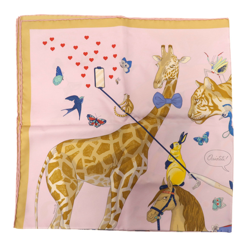 HERMES 絲質Scarf 90x90絲巾-1