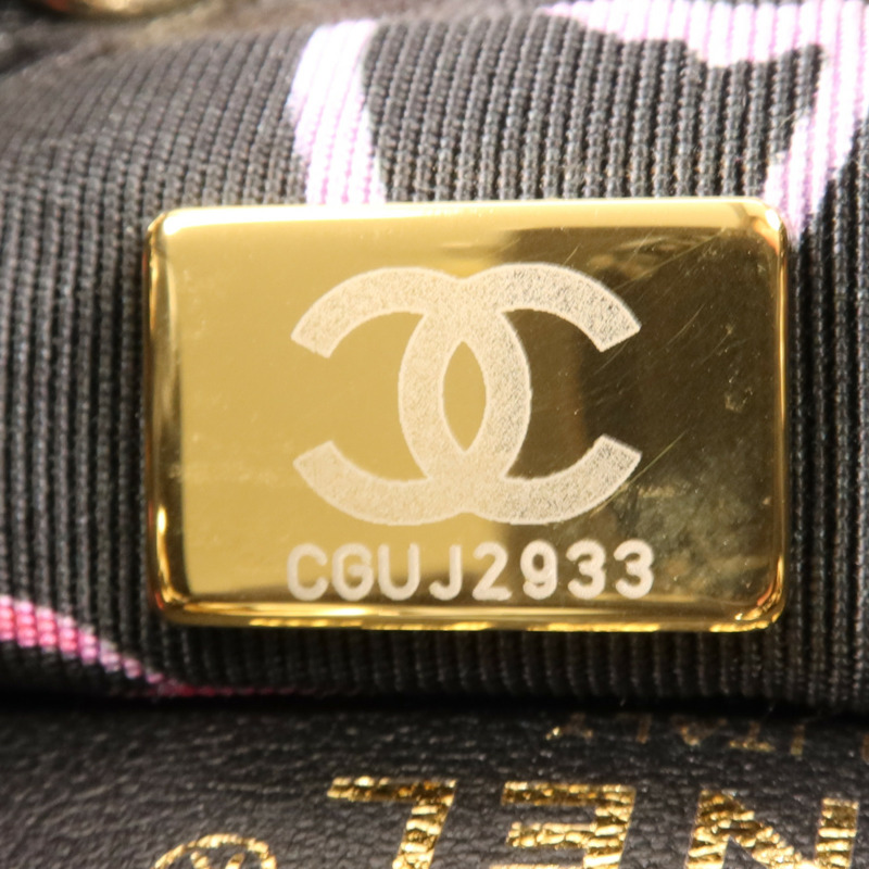 CHANEL 牛皮皮革Rucksack金扣背包-6