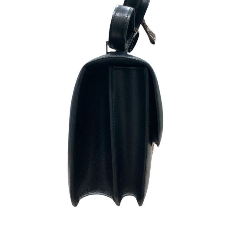 HERMES 愛馬仕 CONSTANCE 24 康康包 BOX皮 黑色 銀扣-2