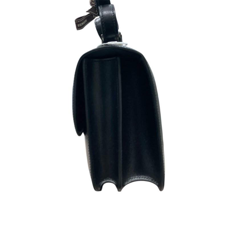 HERMES 愛馬仕 CONSTANCE 24 康康包 BOX皮 黑色 銀扣-3