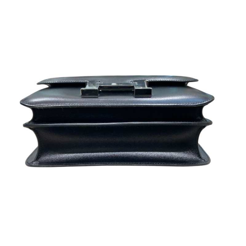 HERMES 愛馬仕 CONSTANCE 24 康康包 BOX皮 黑色 銀扣-4
