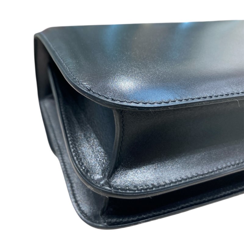 HERMES 愛馬仕 CONSTANCE 24 康康包 BOX皮 黑色 銀扣-7