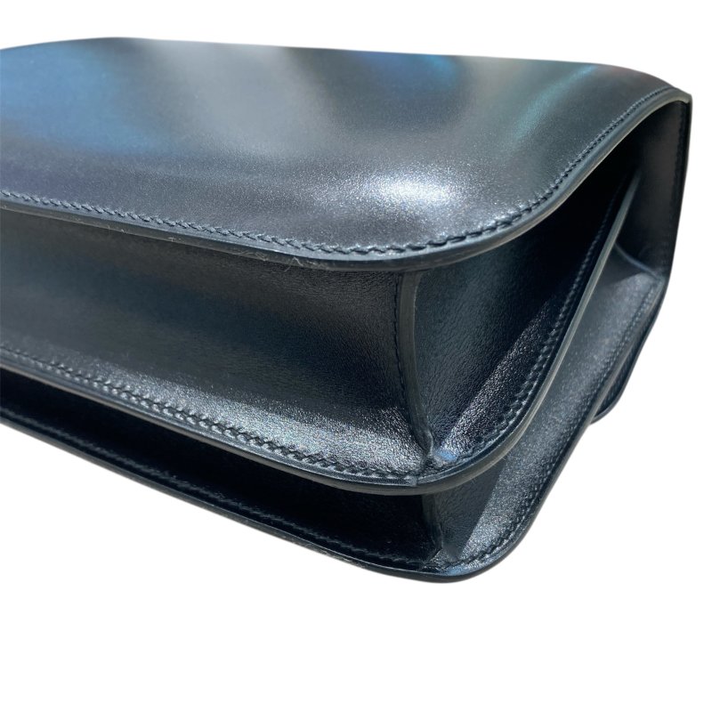 HERMES 愛馬仕 CONSTANCE 24 康康包 BOX皮 黑色 銀扣-8