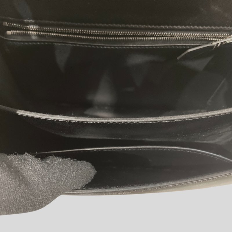 HERMES 愛馬仕 CONSTANCE 24 康康包 BOX皮 黑色 銀扣-11