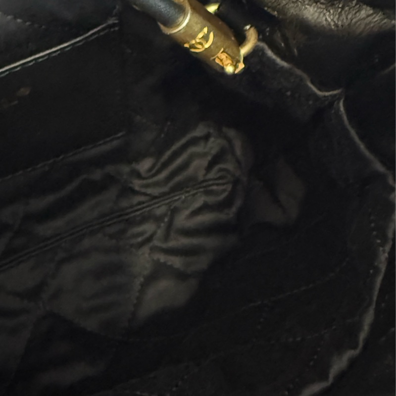 全新CHANEL黑色金字mini 22Bag斜背包流浪包AS3980-9