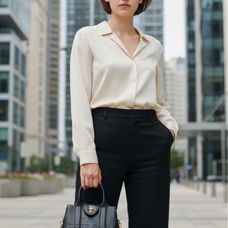 MJ 專櫃款 旋轉鈕壓印完整字黑色紙袋包-手提/鏈條2用(皮革款)-6