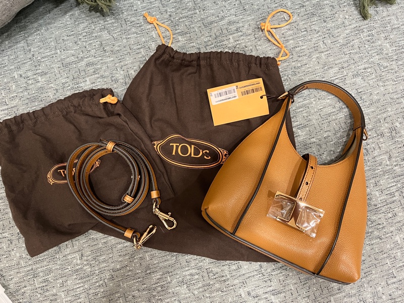 Tod's 咖色小南瓜包-有側揹帶 (附防塵袋)-1