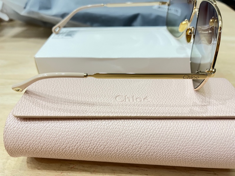 Chloe 六角金屬細框漸層色墨鏡-62*12-3