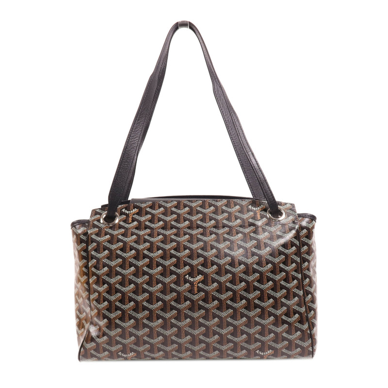 GOYARD 塗層帆布Rouette Souple PM銀扣肩背袋-1