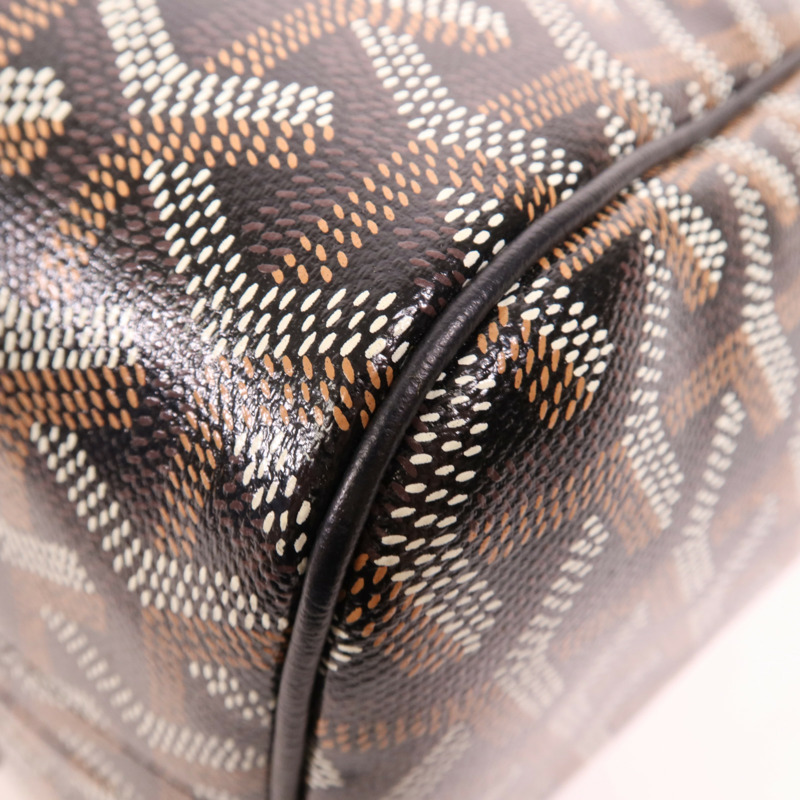 GOYARD 塗層帆布Rouette Souple PM銀扣肩背袋-11