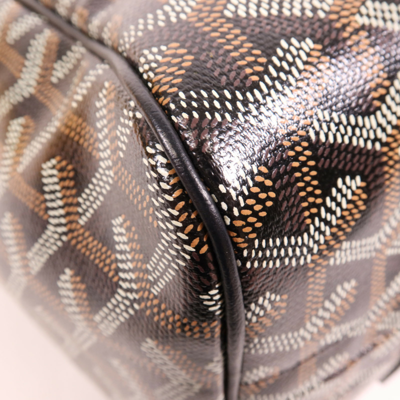 GOYARD 塗層帆布Rouette Souple PM銀扣肩背袋-12