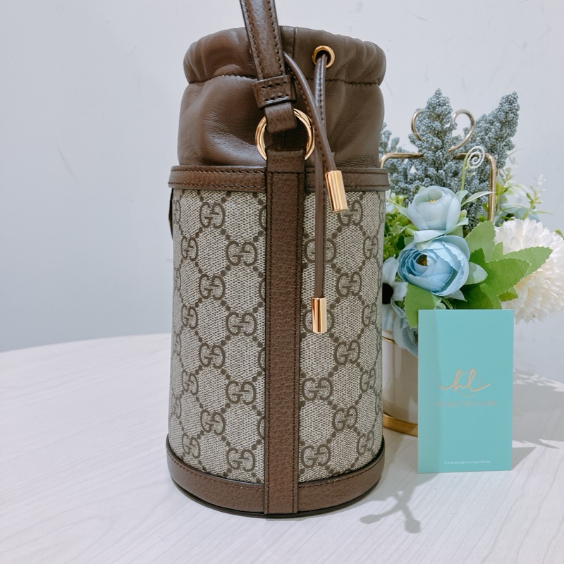 TK1843 GUCCI 古馳經典花紋迷你水桶包包OPHIDIA MINI BUCKET BAG CANVAS-2