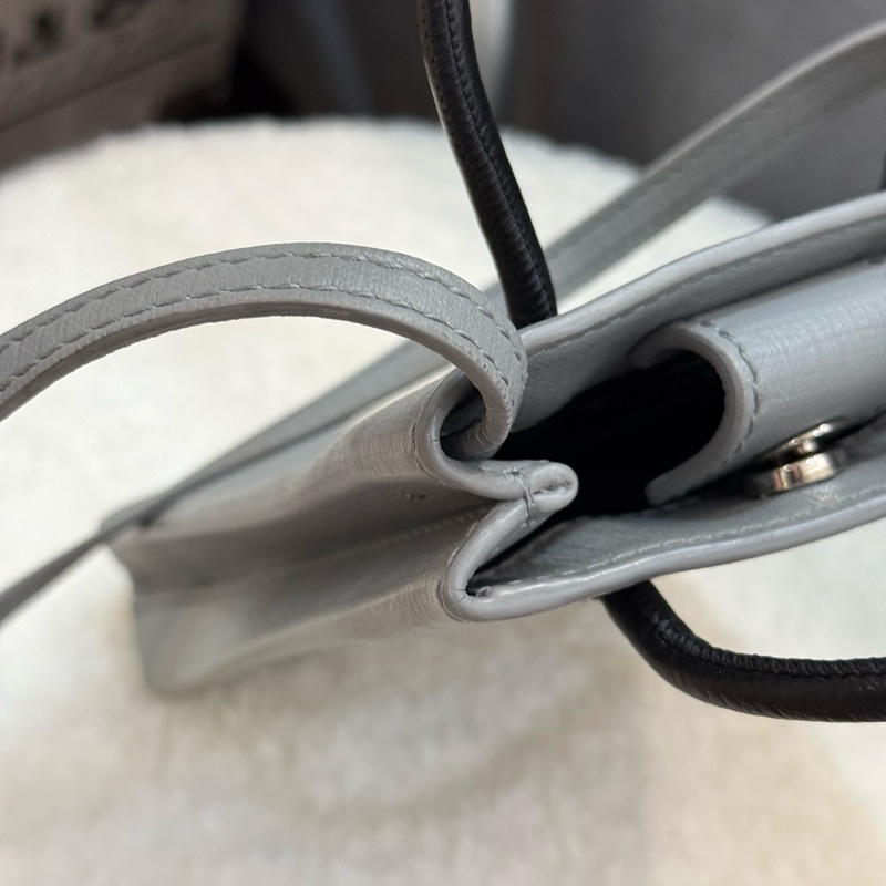 Balencia 巴黎世家 手機包灰色-11