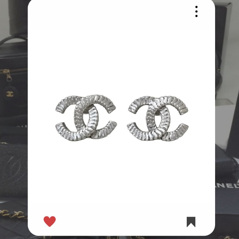 🛍️💖10 月新品上架 🔥 ✨超美新到 !香奈兒 Chanel 銀色 CC LOGO 耳環 🔥 香奈兒熱賣款 香奈兒耳環 CHANEL EARRING-0