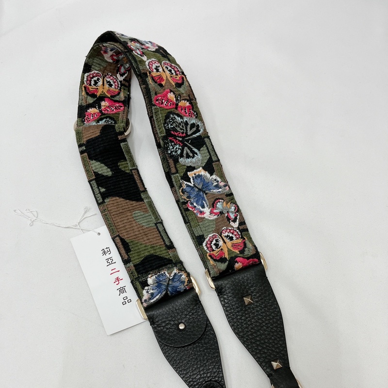 莉亞精品♡Valentino 蝴蝶刺繡背袋 全新閒置品-3