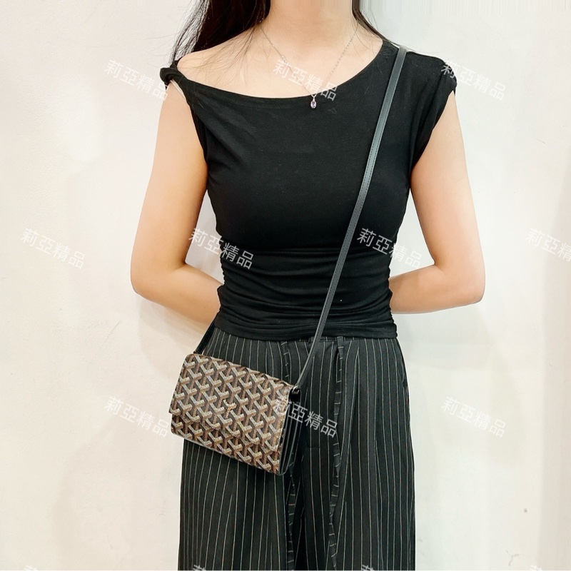 莉亞精品♡Goyard woc 咖 全新閒置品-1