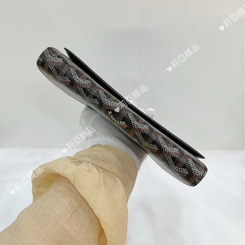 莉亞精品♡Goyard woc 咖 全新閒置品-9